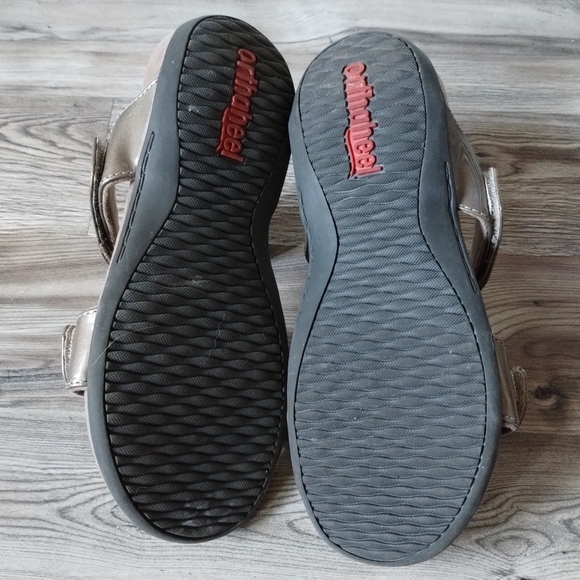 Orthaheel Vionic Albany Patent Leather Strap Jewel Slide Sandals Size 5 - Picture 5 of 6